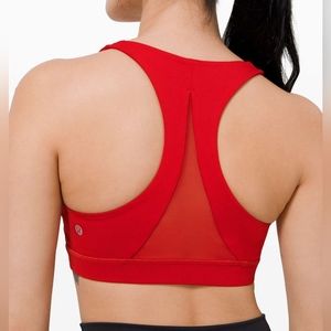 lululemon Invigorate Bra - Dark Red